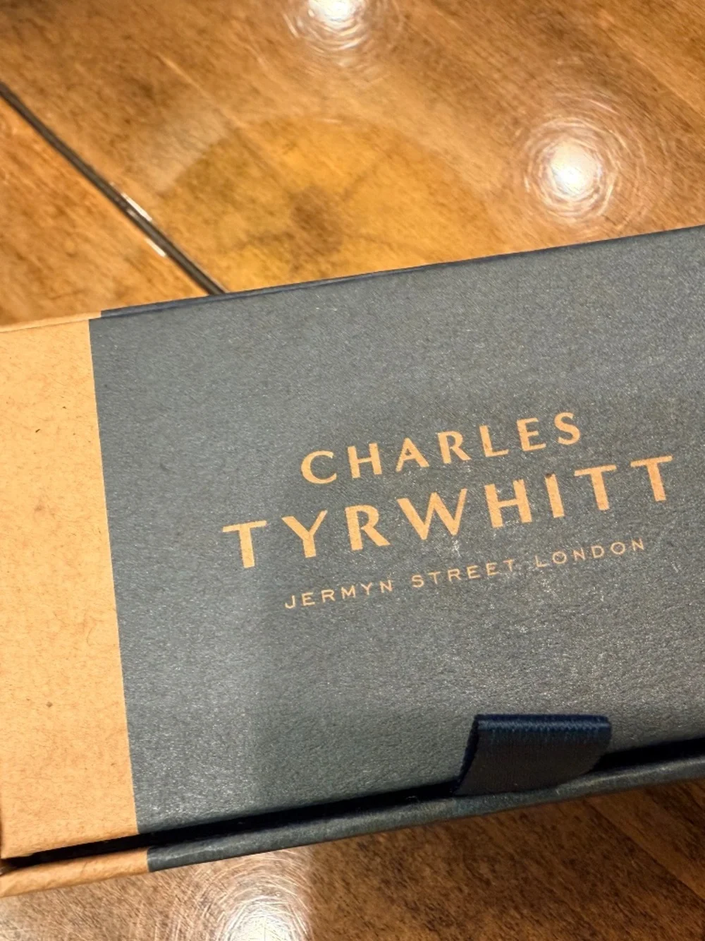 BNIB Charles Tyrwhitt Silver-tone/Navy GLOBE CUFFLINKS